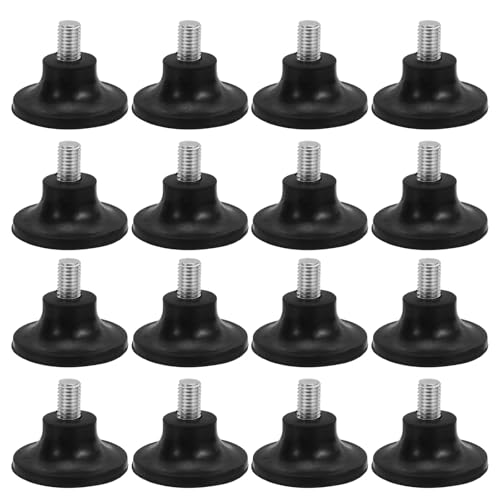 Kichvoe 12 Stück Gewindeverstellbare Möbelnivellierer M10 Tischfüße zum Einschrauben von Stuhlfußgleitern für Tische, Stühle, Schränke und Hockerbeine von Kichvoe