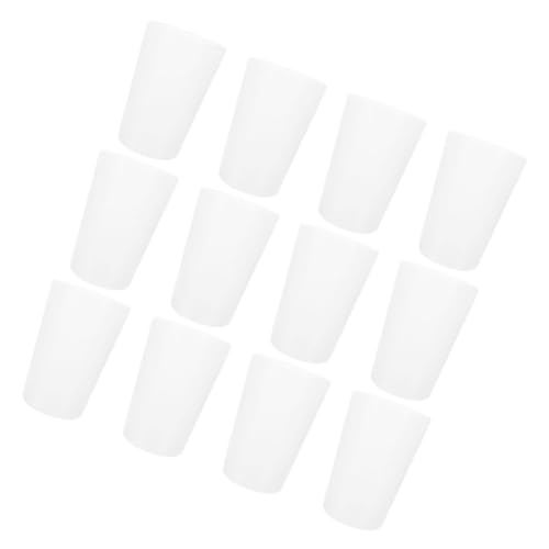 Kichvoe 12 Stück Teiliges Badezimmerbecher Transparent Wiederverwendbare Mundspülbecher und Zahnbürstenbecher aus Multifunktionale Trink und Aufbewahrungsbecher für Bad und Zuhause von Kichvoe