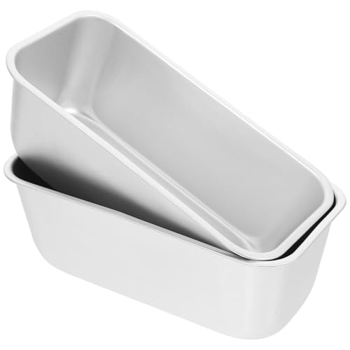 Kichvoe 2 Stück Brotbackform Aluminum Toastform Antihaft Brot Kuchenform Backform Laib Backformen zum Backen von Kuchen von Kichvoe