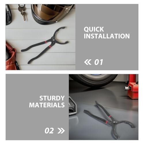 Kichvoe 2-teilige Ölfilterzange: Robuster, verstellbarer Zangenschlüssel, mechanisches Ölentfernungswerkzeug, robust, mit breiter Backe für Autoreparatur und -wartung Kichvoe 2-teilige Ölfilterzange: Robuster, verstellbarer Zangenschlüssel, mechanisches Ölentfernungswerkzeug, robust, mit breiter Backe für Autoreparatur und -wartung von Kichvoe
