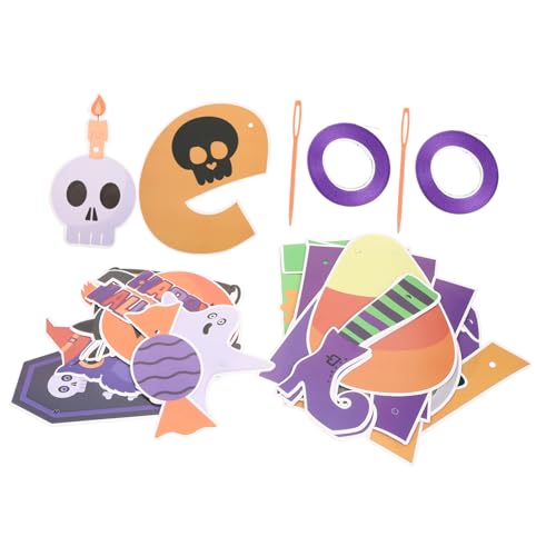 Kichvoe 2stücke Teiliges Halloween-banner Aus Papier Gruselige Dekoration Für Feste Fenster Wände Und Partys Für Halloween Geisterfest Und Kichvoe 2stücke Teiliges Halloween-banner Aus Papier Gruselige Dekoration Für Feste Fenster Wände Und Partys Für Halloween Geisterfest Und von Kichvoe