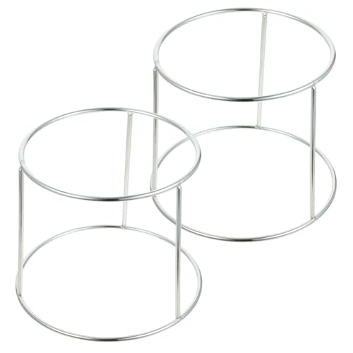 Kichvoe 2stücke Doppelter Edelstahl- Für Meeresfrüchte Praktischer Servierständer Für Buffet Und Grill Teilig Für Sushi Austern Und Garnelen Langlebig Und Stabil von Kichvoe