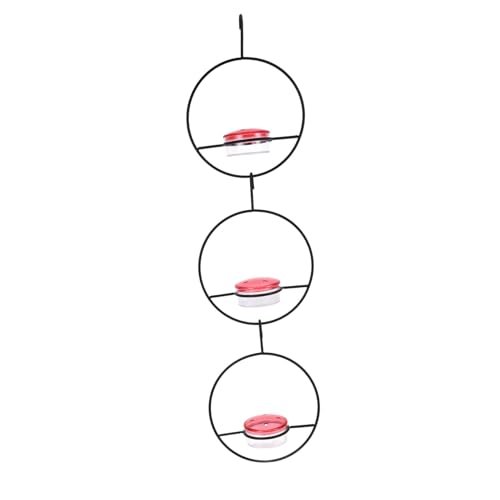 Kichvoe 3 Stück Hängender Teiliges Vogelfutterspender für Draußen Multifunktionaler Hummingbird Feeder aus Robustem und Dekorativ und Wetterfest für Garten und Balkon von Kichvoe