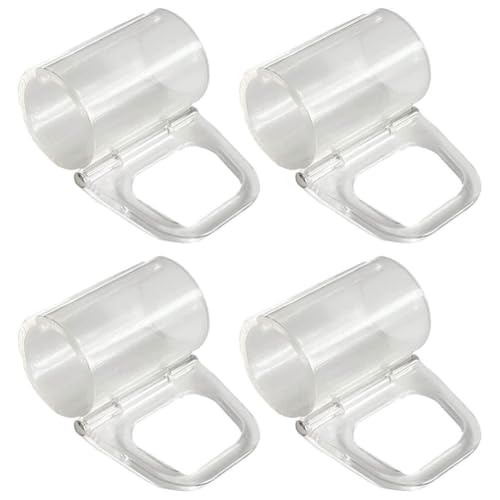 Kichvoe 4 Stück 20 Mm Rollo-Clips Zum Herunterziehen Von Rollos Hebeklemme Zum Ziehen Von Kabellosen Rollos Transparenter Griff Für Rollos Rollo-Griffe von Kichvoe