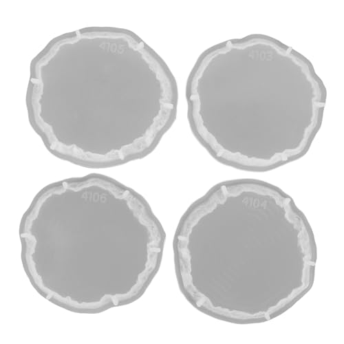 Kichvoe 4 Stück Harz-Untersetzerformen Silikon-Untersetzerformen Geode Untersetzerformen Tassen Matte Epoxidharzformen Für Harzguss DIY Wohnkultur Kichvoe 4 Stück Harz-Untersetzerformen Silikon-Untersetzerformen Geode Untersetzerformen Tassen Matte Epoxidharzformen Für Harzguss DIY Wohnkultur von Kichvoe