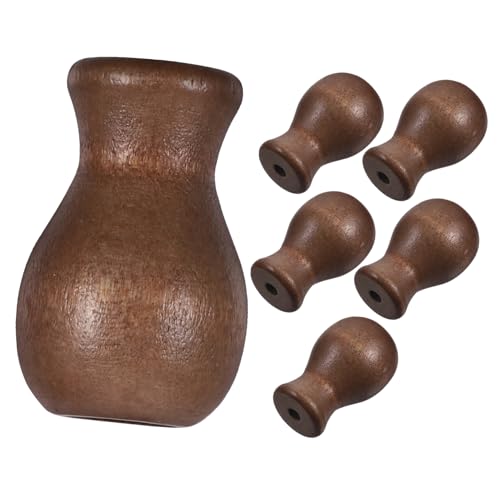 Kichvoe 6 Stück Teiliges Holz Zugknöpfe für Fensterjalousien Blind Cord Halter für Vorhänge Braune Holzknöpfe zur Einfachen Reparatur Ersatz von Zugkordeln Kichvoe 6 Stück Teiliges Holz Zugknöpfe für Fensterjalousien Blind Cord Halter für Vorhänge Braune Holzknöpfe zur Einfachen Reparatur Ersatz von Zugkordeln von Kichvoe