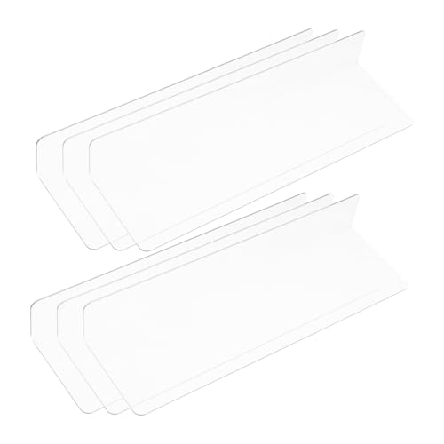 Kichvoe 6 Stück Transparente Regalteiler Förmige Trenner für Supermarktregale die Organisation von Snacks und Getränken ohne Bohren Erforderlich Einfache Installation von Kichvoe