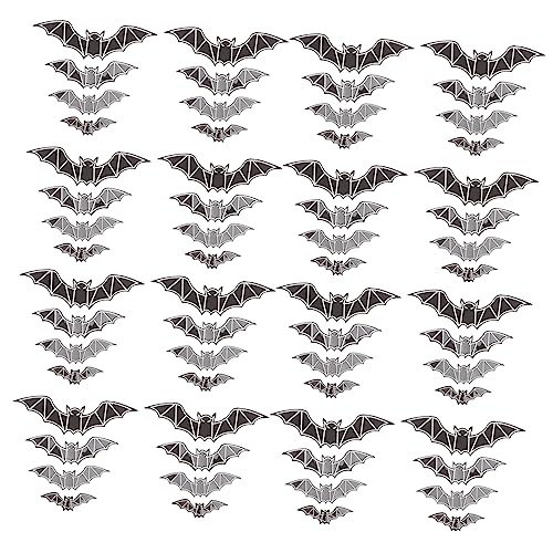 Kichvoe 60 Stück Halloween Wandsticker Fledermäuse Leuchtende für Halloween Partys für Wände Türen und Glasoberflächen Kichvoe 60 Stück Halloween Wandsticker Fledermäuse Leuchtende für Halloween Partys für Wände Türen und Glasoberflächen von Kichvoe