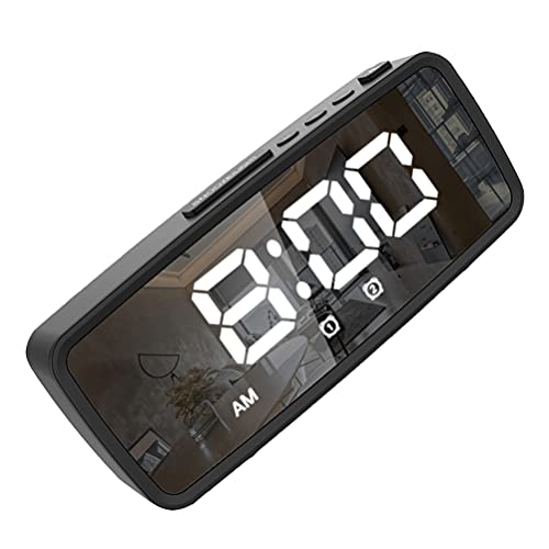Kichvoe 1satz Led Alarm Clock Mit Großem Display Digitale Tischuhr Für Schlafzimmer Dekorative Led Uhr Batterie Und USB-betrieben Für Nachttisch Und Reisen von Kichvoe