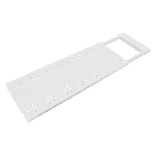 Kichvoe Einstellbares Spannregal für Schrank Erweiterbares Organizer Regal für Kleiderschränke und Möbel Robustes Leicht zu Reinigendes Kunststoffmaterial Praktische Aufbewahrungslösung von Kichvoe