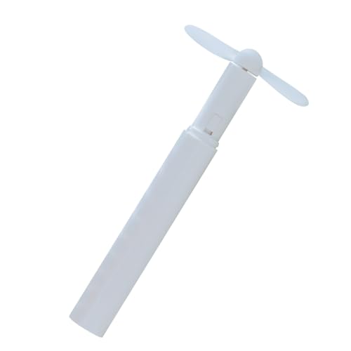 Kichvoe Fächer-förmiger Lüfter Handheld Mini -Fan Mini tragbarer Fan Tragbarer Handventilator Tasche USB-Lüfter batteriebetriebener tragbarer Lüfter Batteriebetriebener Handventilator Weiß von Kichvoe