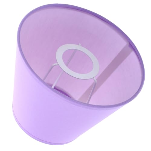Kichvoe Fass-Lampenschirm Lila Tiefer Fester Stoff Lampenschirm Stoff Kleiner Lampenschirm Boden-Tischleuchte Abdeckungen Ersatz Für Kronleuchter Steh-Tischlampe von Kichvoe