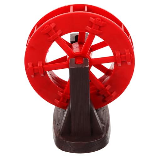 Kichvoe Feng Shui Wasserfall Wasserrad Deko Rot Kunststoff DIY Tischbrunnen Zubehör für Zen Gartenteich Aquarium Gartendekoration Kichvoe Feng Shui Wasserfall Wasserrad Deko Rot Kunststoff DIY Tischbrunnen Zubehör für Zen Gartenteich Aquarium Gartendekoration von Kichvoe