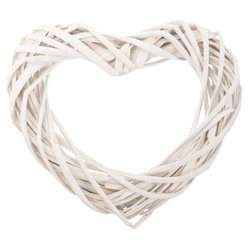 Kichvoe Herz-Weinreben-Kranz Korbgeflecht-Rattan-Herz-Kranz Makramee-Ring Blumen-Kreolen Herstellungszubehör Valentinstag Hängende Dekoration Für DIY-Handwerk Traumfänger Weiß 30 cm Kichvoe Herz-Weinreben-Kranz Korbgeflecht-Rattan-Herz-Kranz Makramee-Ring Blumen-Kreolen Herstellungszubehör Valentinstag Hängende Dekoration Für DIY-Handwerk Traumfänger Weiß 30 cm von Kichvoe