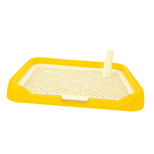 Kichvoe Hundetoilette aus Robustem Rutschfester Welpentoilette Trainingsunterlage mit Netz Spritzwassergeschützt für Kleine und Mittelgroße Hunde Praktische Haustier Toilette Tray Kichvoe Hundetoilette aus Robustem Rutschfester Welpentoilette Trainingsunterlage mit Netz Spritzwassergeschützt für Kleine und Mittelgroße Hunde Praktische Haustier Toilette Tray von Kichvoe