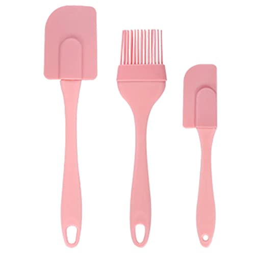 Kichvoe 3stücke Teiliges Silikon-spatel Backen Hitzebeständige Küchenschaber Mit Langem Griff Und Abnehmbarem Design Für Kuchen Und Gleichmäßiges Ölen Spülmaschinengeeignet von Kichvoe