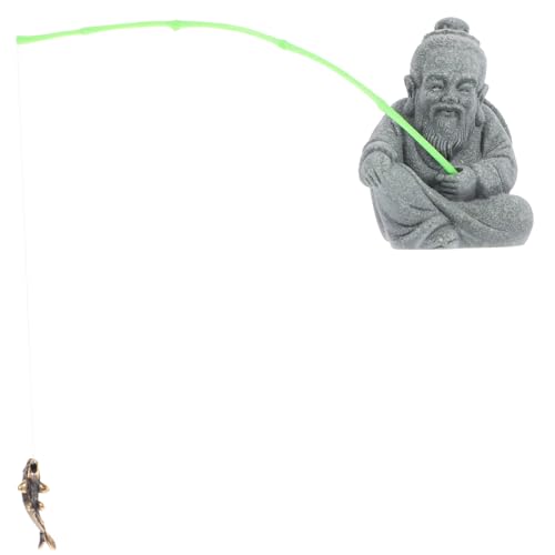 Kichvoe Miniatur Fischerfigur Aquarium Dekoration Fischern Modell Lebensecht Detailreich Graues Resin Landschaftsbonsai Figur für Fischbecken Ruhige Teich Deko Kichvoe Miniatur Fischerfigur Aquarium Dekoration Fischern Modell Lebensecht Detailreich Graues Resin Landschaftsbonsai Figur für Fischbecken Ruhige Teich Deko von Kichvoe