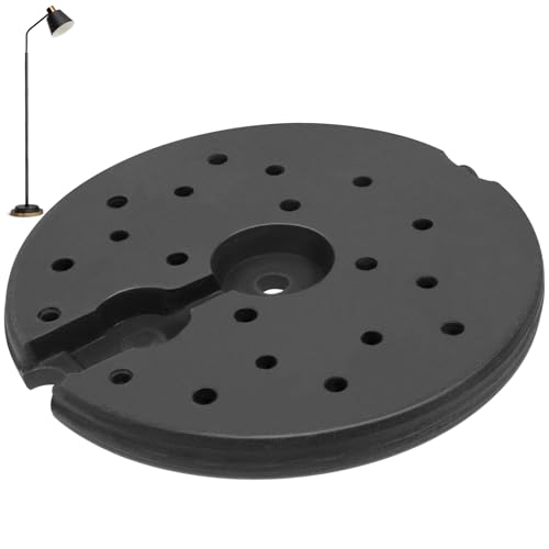 Kichvoe Plastiklampenbasis Gewicht 9. 16 Zoll Runde Stehlampe Gegengewicht Stehlampe Basis Für Tisch- Und Schreibtischlampen Kompatibel Mit 240 X 22 Mm Durchmesser Für Zuhause Und Büro von Kichvoe