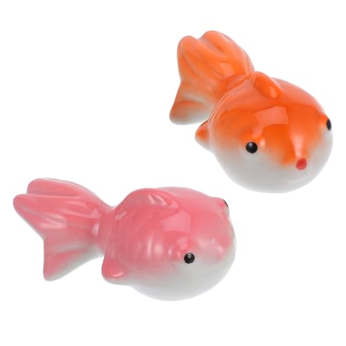 Kichvoe Schwimmende Keramik-koi-Fische Große Goldfisch-teichdekoration Outdoor Garten Ornament Lebensechte Farbige Wasserfiguren für Haus und Teich von Kichvoe
