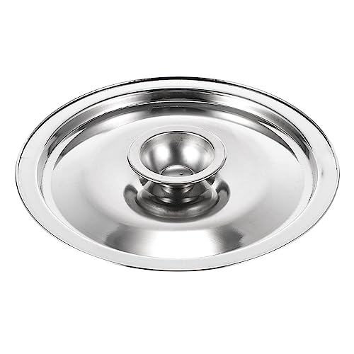 Kichvoe Topfdeckel Topfdeckel 14 Cm Edelstahl Gewürz Kleine Kochgeschirrdeckel Pfannen-Wok-Deckel von Kichvoe
