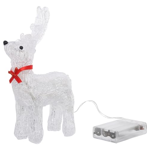 Kichvoe Weihnachtsbeleuchtung Rentierskulptur Rentier Tischdekoration Tafelaufsatz Kunststoff Hirsch Figur Ornament für Feiertagsfenster Display Home Decor Kichvoe Weihnachtsbeleuchtung Rentierskulptur Rentier Tischdekoration Tafelaufsatz Kunststoff Hirsch Figur Ornament für Feiertagsfenster Display Home Decor von Kichvoe