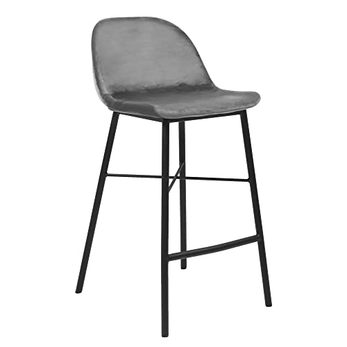 Kick Collection Barhocker Jeff - Dunkelgrau - Modern und Hochwertig - Samtstoff und Metall - Erhältlich in vielen Farben Kick Collection Barhocker Jeff - Dunkelgrau - Modern und Hochwertig - Samtstoff und Metall - Erhältlich in vielen Farben von Kick Collection