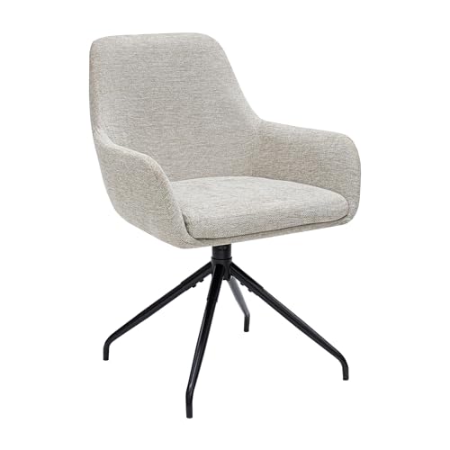 Kick Collection Drehstuhl Miko - Champagner - Modern und Hochwertig - Strukturierter Stoff en Metall - Erhältlich in vielen Farben von Kick Collection