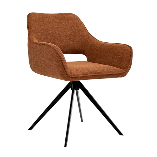 Kick Collection Drehstuhl Miyo - Terra - Modern und Hochwertig - Strukturierter Stoff en Metall - Erhältlich in vielen Farben von Kick Collection