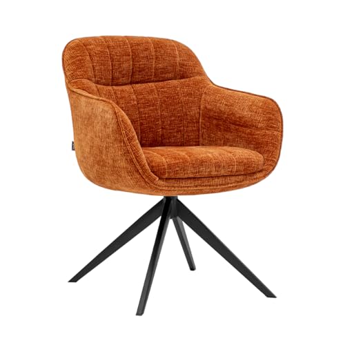 Kick Collection Drehstuhl Stan - Orange - Modern und Hochwertig - textuurstof en Metall - Erhältlich in vielen Farben von Kick Collection