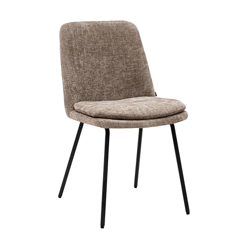 Kick Collection Esszimmerstühl Jet - Taupe - Modern und Hochwertig - Strukturierter Stoff en Metall - Erhältlich in vielen Farben von Kick Collection