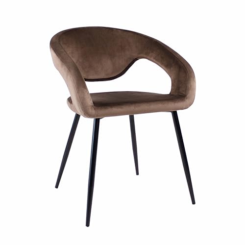 Kick Collection Esszimmerstühl Lenn Velvet - Samt - Taupe - Modern und Hochwertig - Samtstoff und Metall - Erhältlich in vielen Farben von Kick Collection