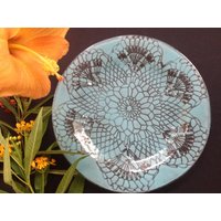Groß Individuelle Jacquie Kay Eclectic Dining, Verschmolzenglas Doily Platter von KickingGlass