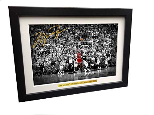 Fotorahmen, Motiv: Michael Jordan "The Last Shot", signiert, 30,5 x 20,3 cm, A4 von Kicks