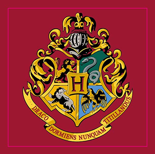 Harry Potter Quadratischer Teppich mit Hogwarts 'Emblem', Schlafzimmerteppich, Fußmatte von Harry Potter