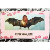 Carl Winslow Fledermaus "Bleiben in Der Schule, Kinder" - Kühlschrank-Magnet | 3, 5-Zoll-L X 2"(W von KidDoucheMagnets