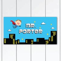 Angebote Dieser Woche Personalized-Teacher-Classroom-Door-Sign-Super-Hero-Theme - Lehrer-Geschenke von KidODesignStudio