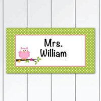 Angebote Dieser Woche Teacher-Door-Sign-Owl-Themed-Green-And-White-Polka-Dots-Themed-Class-Door-Plaque von KidODesignStudio