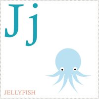 J Ist Für - Qualle Drucken von KidODesignStudio