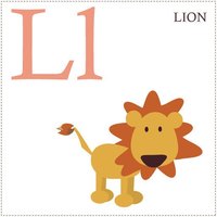 L Ist Für Lion - Alphabet Drucken von KidODesignStudio