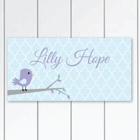 Süße Tweet Mädchen Schlafzimmer Kinderzimmer Personalisierte Tür Zeichen Wandkunst von KidODesignStudio