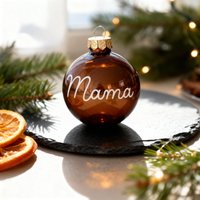 Gold & Bronze Weihnachtskugel - Personalisierte Glaskugel Mit Namen | Handgefertigter Christbaumschmuck Geschenk Weihnachten Gold & Bronze Weihnachtskugel - Personalisierte Glaskugel Mit Namen | Handgefertigter Christbaumschmuck Geschenk Weihnachten von Kiddimy