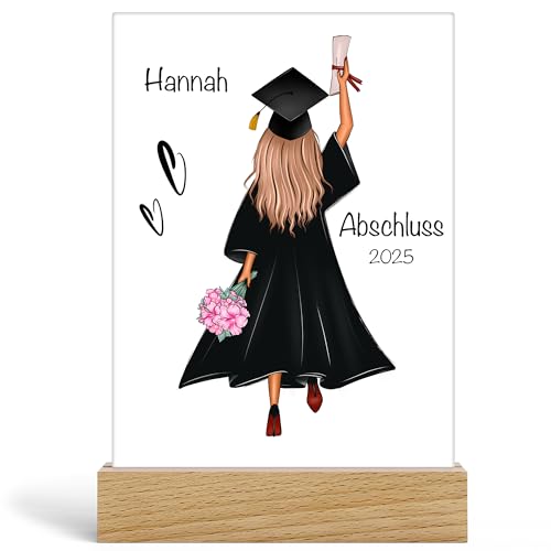 Kiddle-Design Bachelor Master Abitur 2025 Abschluss Geschenk Personalisiert mit Name Absolventin Doktor Glückwunsch Geldgeschenk Abi, Acrylglas inkl. Holzfuß 20x13cm Kiddle-Design Bachelor Master Abitur 2025 Abschluss Geschenk Personalisiert mit Name Absolventin Doktor Glückwunsch Geldgeschenk Abi, Acrylglas inkl. Holzfuß 20x13cm von Kiddle-Design