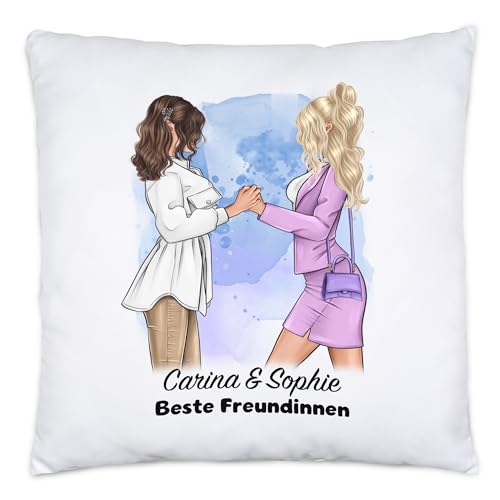 Kiddle-Design Beste Freundin Kissen Personalisiert Freundinnen Geschenk Schwester Mutter Freundschaft BFF Best Friends Geburtstag Weihnachten von Kiddle-Design