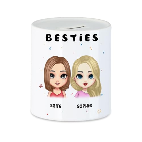 Kiddle-Design Beste Freundin Spardose Freundschaftsgeschenk personalisiertes Geschenk BFF Best Friends Schwester mit Namen Geburtstag Weihnachten Kiddle-Design Beste Freundin Spardose Freundschaftsgeschenk personalisiertes Geschenk BFF Best Friends Schwester mit Namen Geburtstag Weihnachten von Kiddle-Design