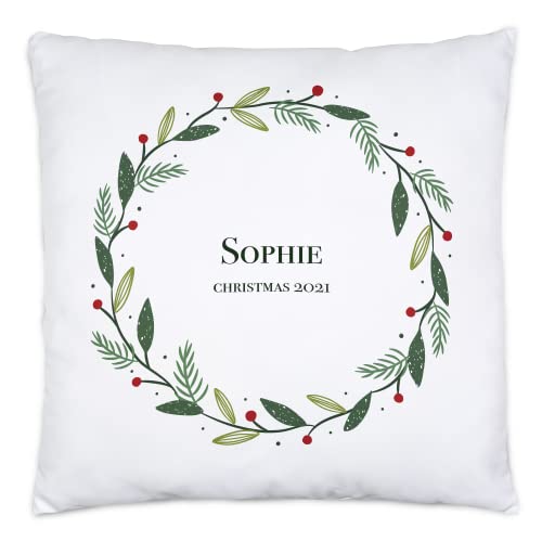 Kiddle-Design Kissen Weihnachten Personalisiert mit Name & Spruch | 40x40cm inkl. Füllung | Weihnachtskranz als Motiv Geschenk-Idee Oma Opa Familie zu Weihnachten Kiddle-Design Kissen Weihnachten Personalisiert mit Name & Spruch | 40x40cm inkl. Füllung | Weihnachtskranz als Motiv Geschenk-Idee Oma Opa Familie zu Weihnachten von Kiddle-Design