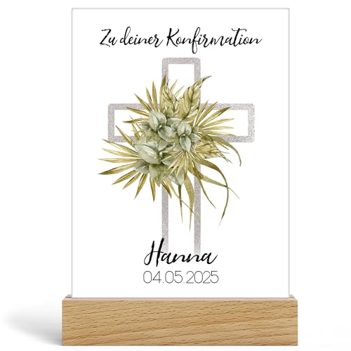 Kiddle-Design Konfirmation Junge Mädchen Konfirmationsgeschenk Personalisiert Geldgeschenk Sprüche Gratulation zur Konfirmation, Acrylglas inkl. Holzfuß 20x13cm Kiddle-Design Konfirmation Junge Mädchen Konfirmationsgeschenk Personalisiert Geldgeschenk Sprüche Gratulation zur Konfirmation, Acrylglas inkl. Holzfuß 20x13cm von Kiddle-Design