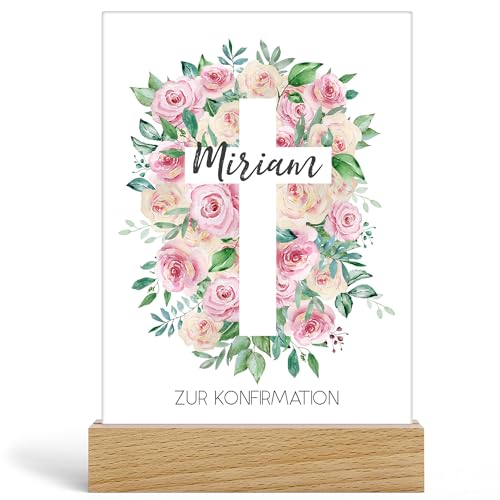 Kiddle-Design Konfirmation Mädchen Konfirmationsgeschenk Geldgeschenk Personalisiert Sprüche Gratulation zur Konfirmation, Acrylglas inkl. Holzfuß 20x13cm Kiddle-Design Konfirmation Mädchen Konfirmationsgeschenk Geldgeschenk Personalisiert Sprüche Gratulation zur Konfirmation, Acrylglas inkl. Holzfuß 20x13cm von Kiddle-Design