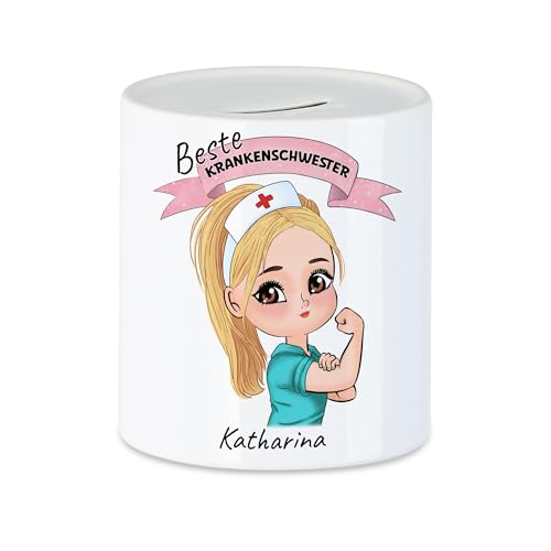Kiddle-Design Krankenschwester Spardose Personalisiert Ärztin Pflegekraft Pflegerin Sanitäter Kollegin Freundin mit Name & Spruch Pflegefachfrau Geschenk Kiddle-Design Krankenschwester Spardose Personalisiert Ärztin Pflegekraft Pflegerin Sanitäter Kollegin Freundin mit Name & Spruch Pflegefachfrau Geschenk von Kiddle-Design