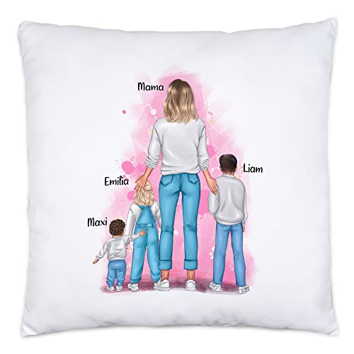 Kiddle-Design Mutter Kind Kissen inkl. Füllung Personalisiert Muttertagsgeschenk Name Mama Kinder Tochter Sohn Baby Geschenk Mütter Muttertag Kiddle-Design Mutter Kind Kissen inkl. Füllung Personalisiert Muttertagsgeschenk Name Mama Kinder Tochter Sohn Baby Geschenk Mütter Muttertag von Kiddle-Design