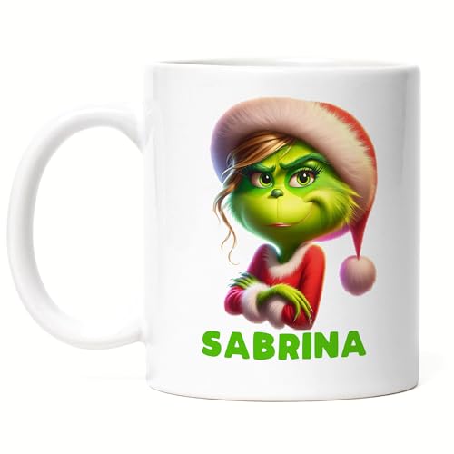 Kiddle-Design Personalisierte Anti Weihnachten Tasse Weihnachtstasse Lustig mit Name Weihnachten Nikolaus Fun Geschenkidee Wichtelgeschenk für Frauen von Kiddle-Design